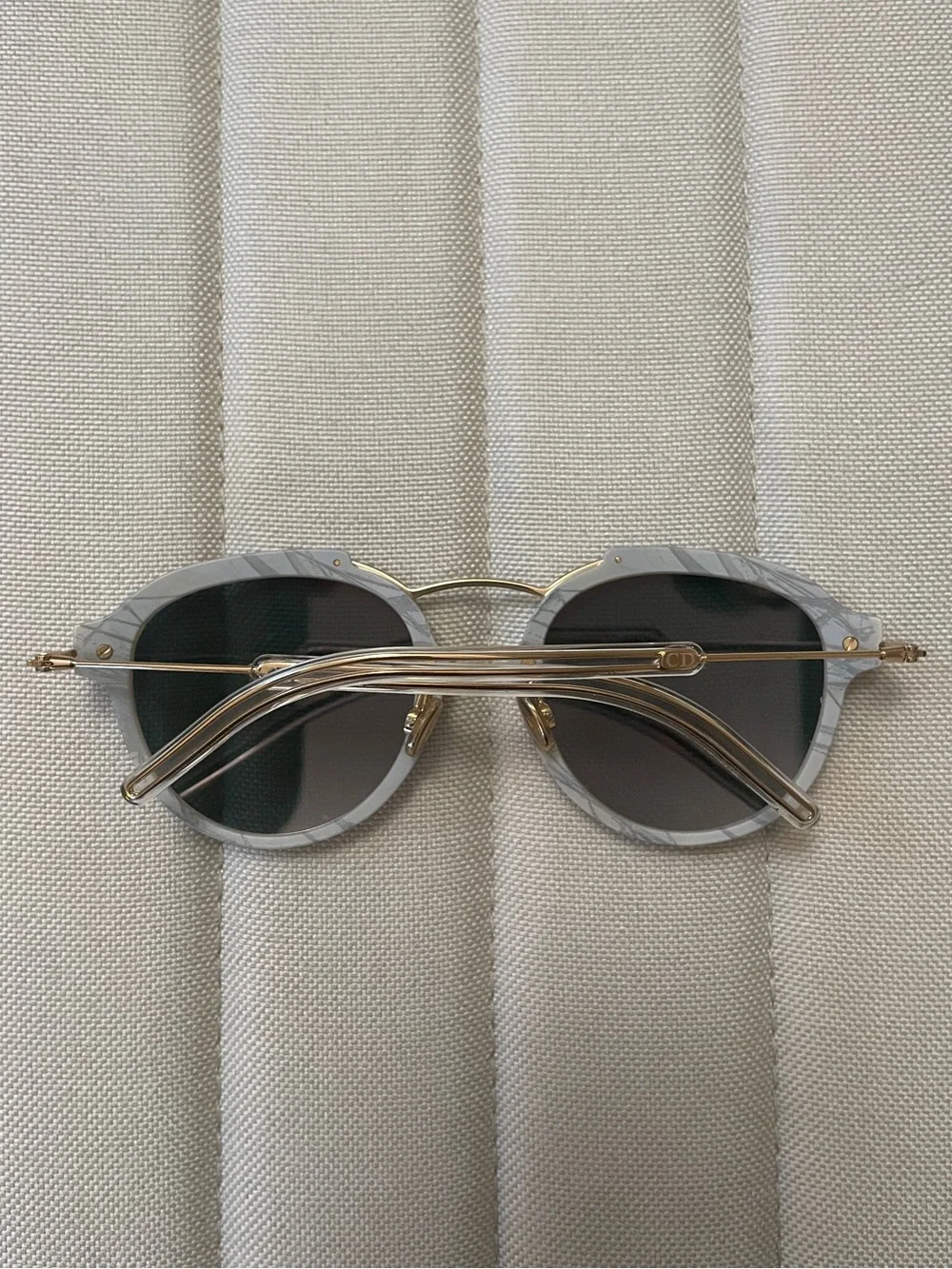 Dior Eclat Grey Marble Pink Mirror Lens Sunglasses